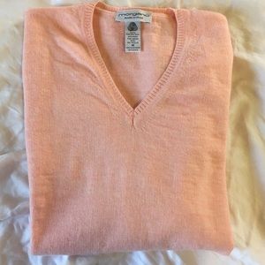 Morgano lightweight Merino wool sweater pink Med